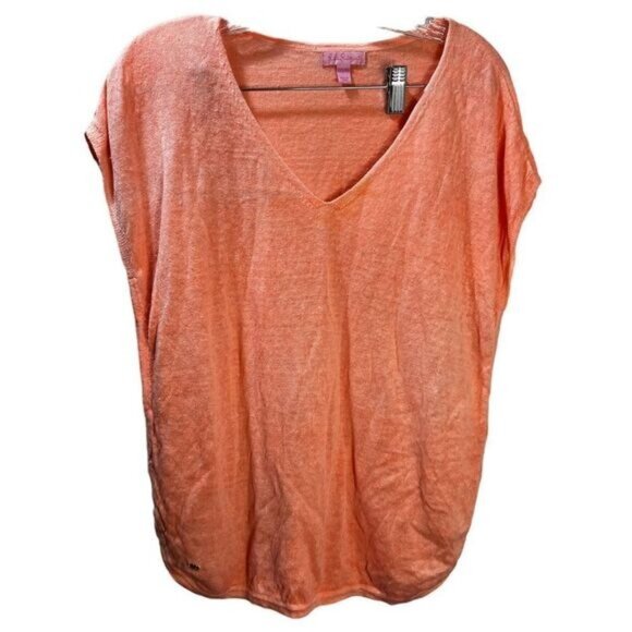 NEW Lilly Pulitzer‎ Pink V-Neck T-Shirt Size XXS - Picture 1 of 3